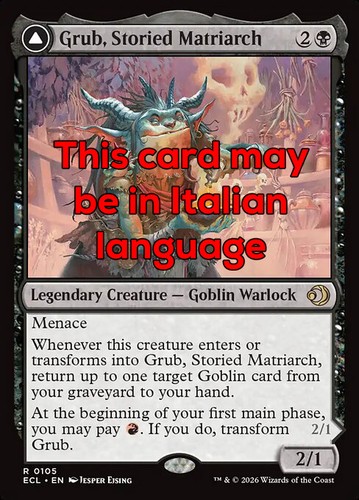 Mtg grub storied - grub,,